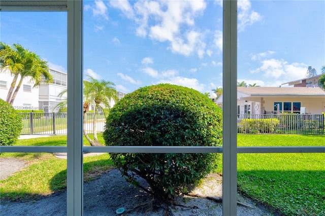 exterior space featuring a yard