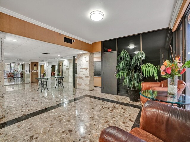 hallway with light hardwood / wood-style flooring