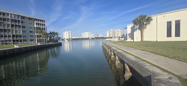 view of water feature