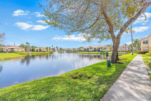 property view of water