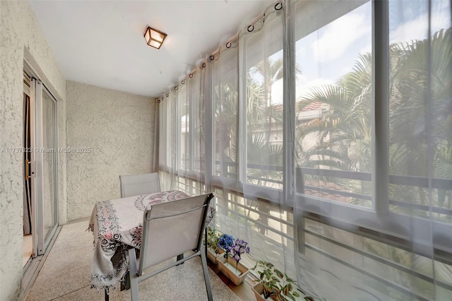 view of sunroom / solarium