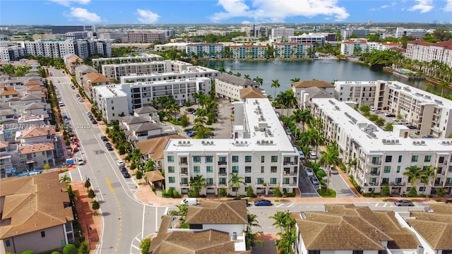 4745 NW 84th Ct Unit 15, Doral, FL 33166 - birds eye view of property featuring a view of city and a water view