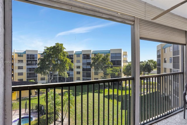 view of balcony