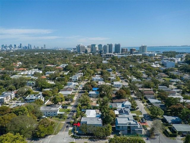 bird's eye view featuring a view of city