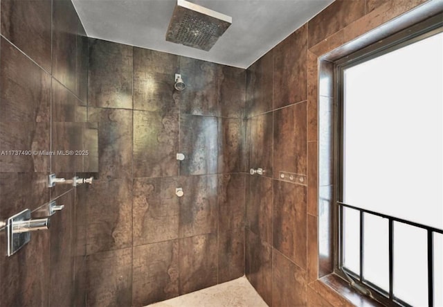 1251 Kane Concourse, Bay Harbor Islands, FL 33154 - bathroom featuring a tile shower