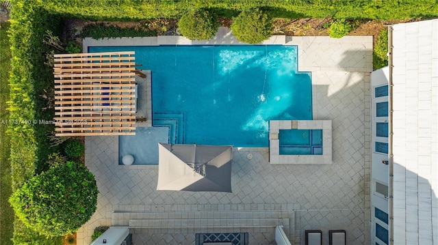 1251 Kane Concourse, Bay Harbor Islands, FL 33154 - aerial view of a pool area