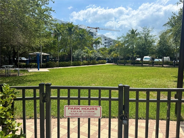 1251 Kane Concourse, Bay Harbor Islands, FL 33154 - view of home's community with a lawn
