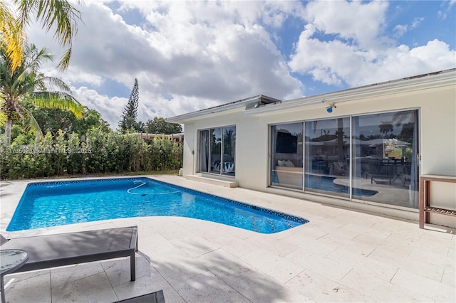 view of pool with a patio area