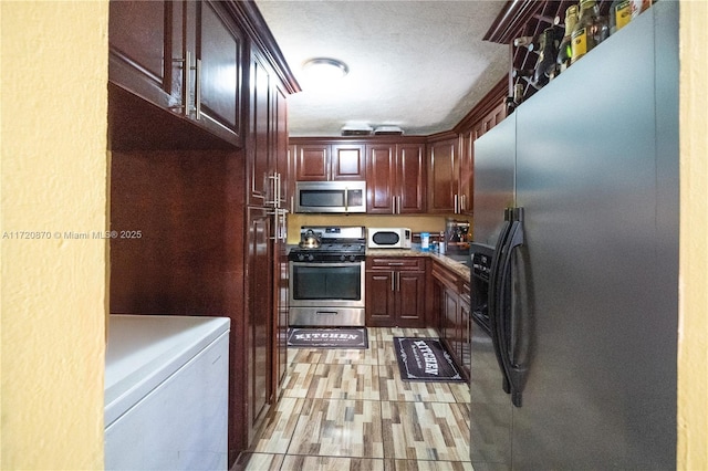 kitchen with appliances with stainless steel finishes