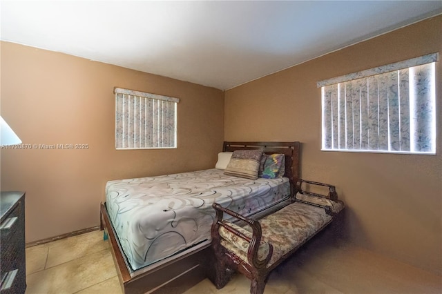 view of tiled bedroom