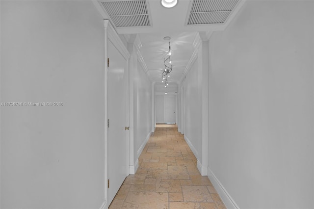 hall with ornamental molding