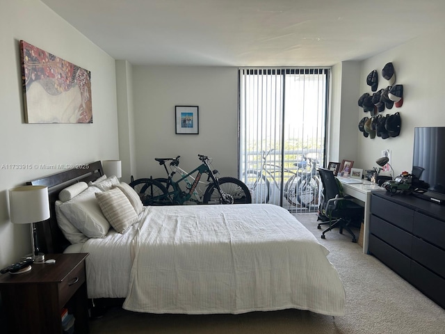 bedroom featuring carpet flooring