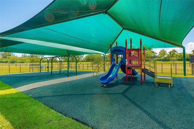 view of play area