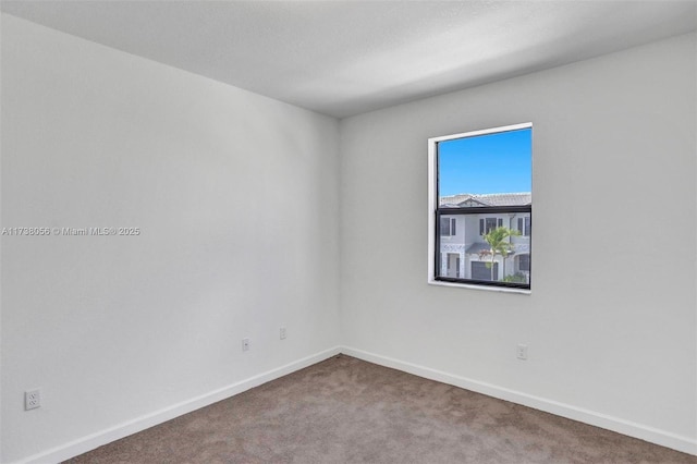 view of carpeted empty room