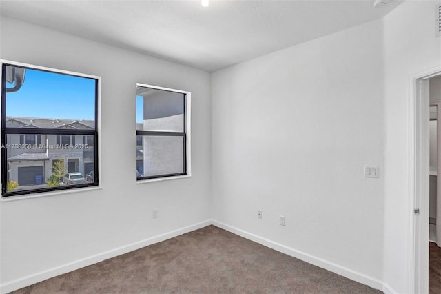 view of carpeted empty room