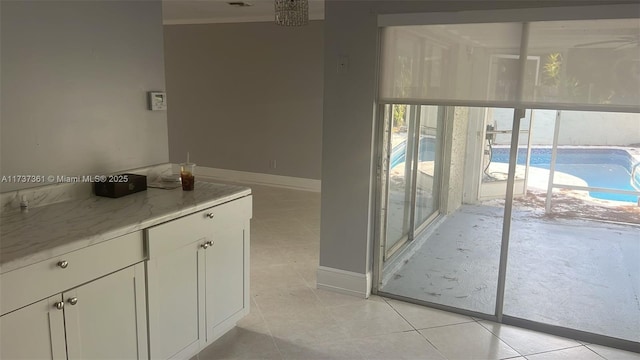 bathroom featuring tile patterned flooring