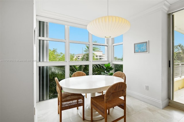 sunroom featuring a wealth of natural light