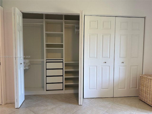 view of closet