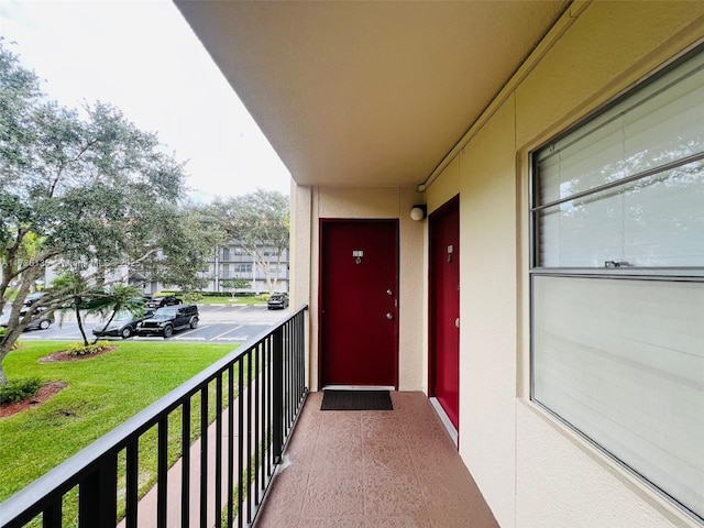 view of balcony