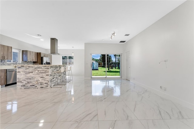 view of unfurnished living room