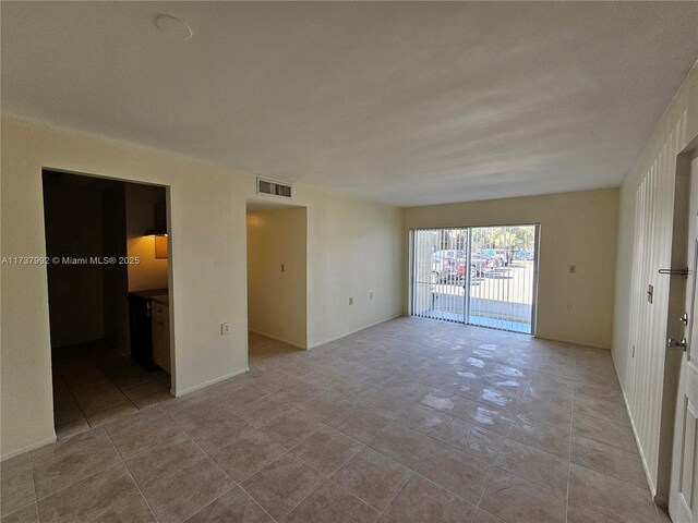 view of tiled empty room