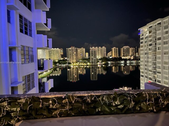 view of city with a water view