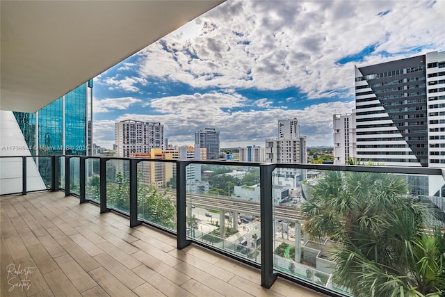 view of balcony