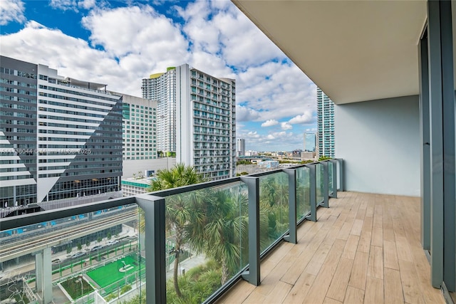 view of balcony