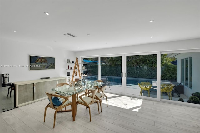 view of dining room