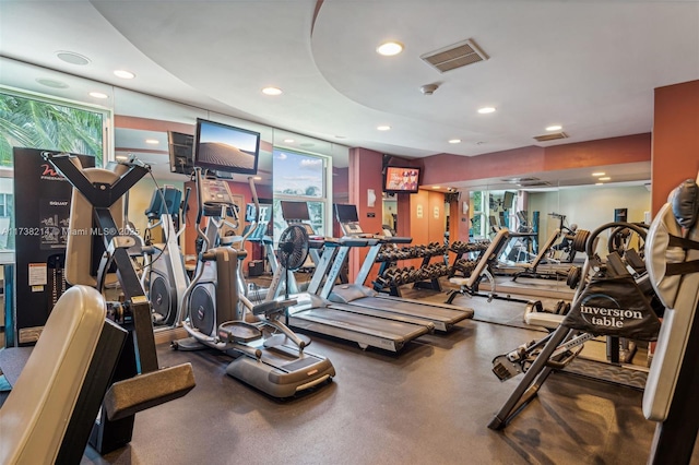 view of exercise room