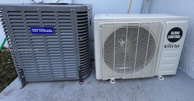 exterior details featuring ac unit