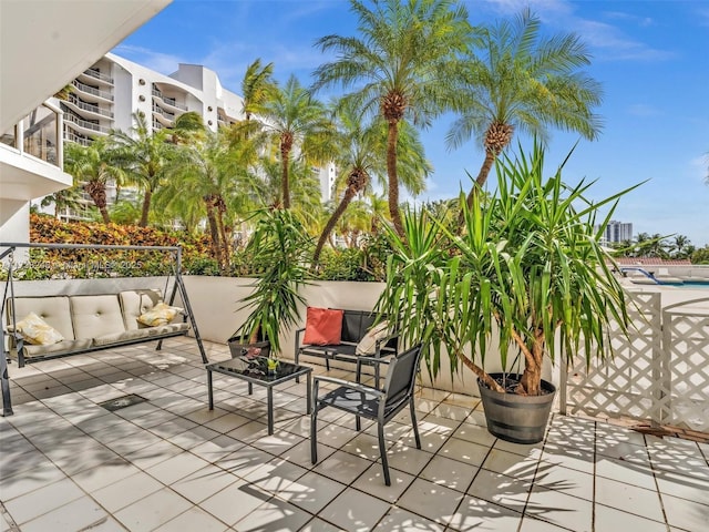 view of patio / terrace featuring outdoor lounge area