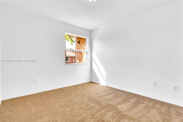 view of carpeted empty room