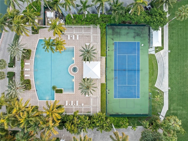 birds eye view of property