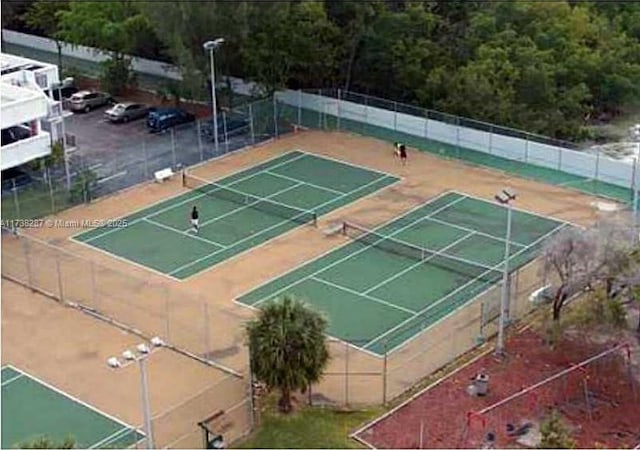 view of tennis court