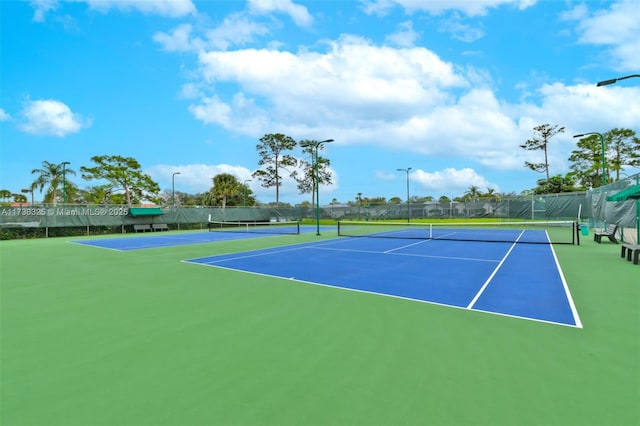 view of tennis court