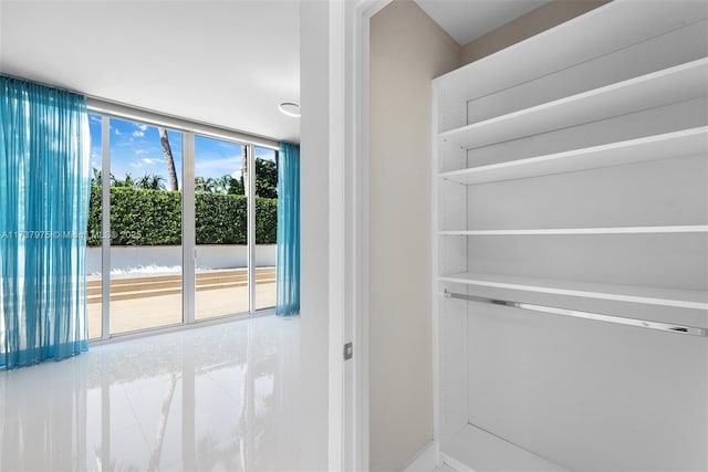 doorway featuring expansive windows