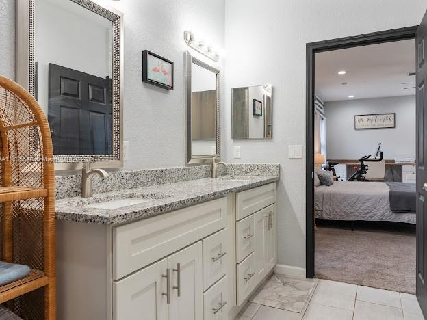 bathroom with vanity