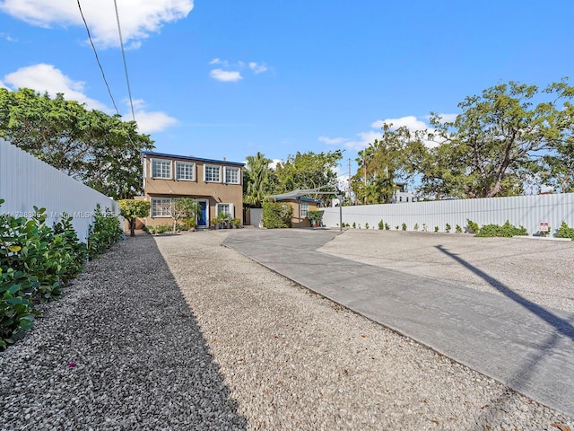 view of front of property with a patio area