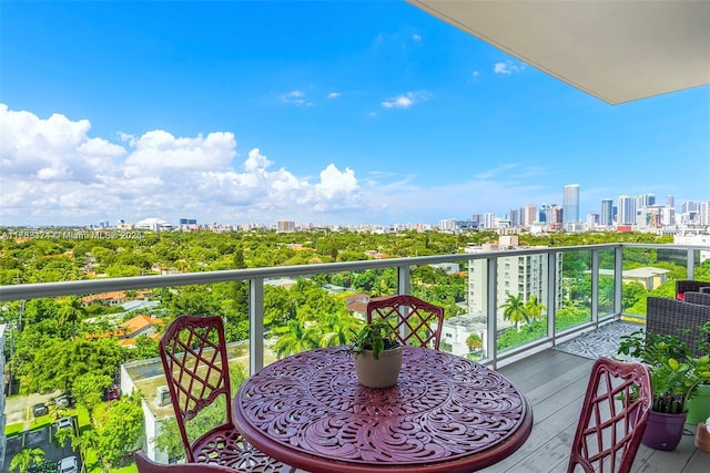 view of balcony