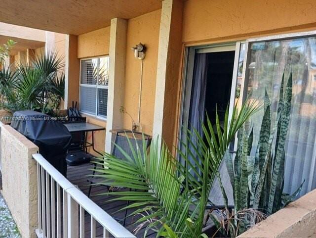 view of balcony