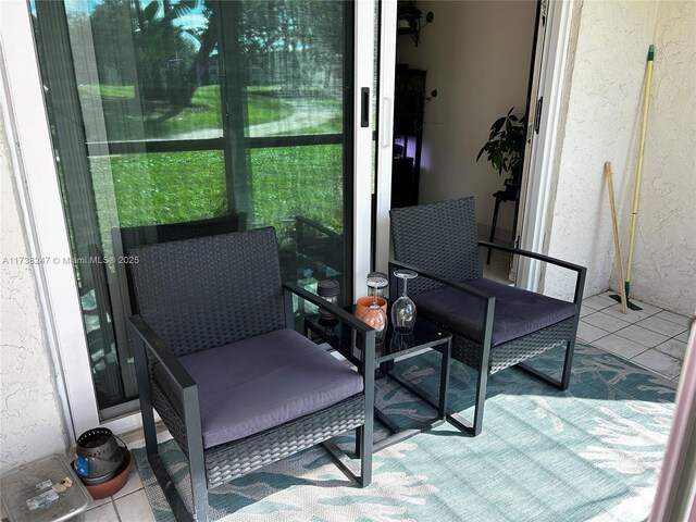 view of sunroom / solarium