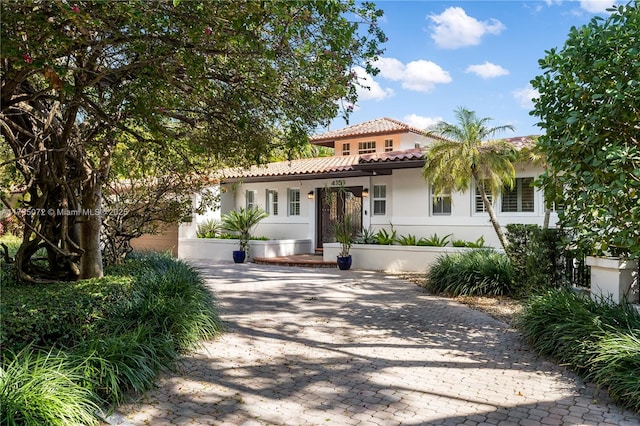 view of mediterranean / spanish house