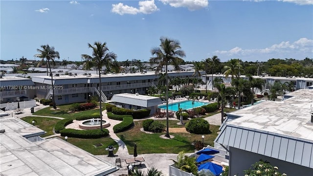 6777 Winkler Rd Unit A160, Fort Myers, FL 33919 - aerial view of a pool