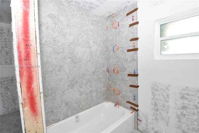 full bathroom featuring shower / washtub combination