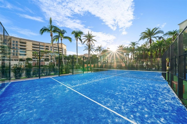 view of tennis court