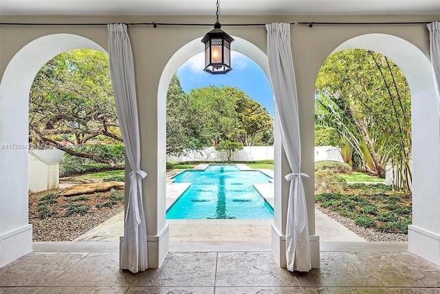 4191 Lybyer Ave, Coconut Grove, FL 33133 - view of pool with a patio area, a fenced in pool, and a fenced backyard