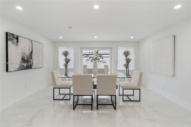 view of dining area