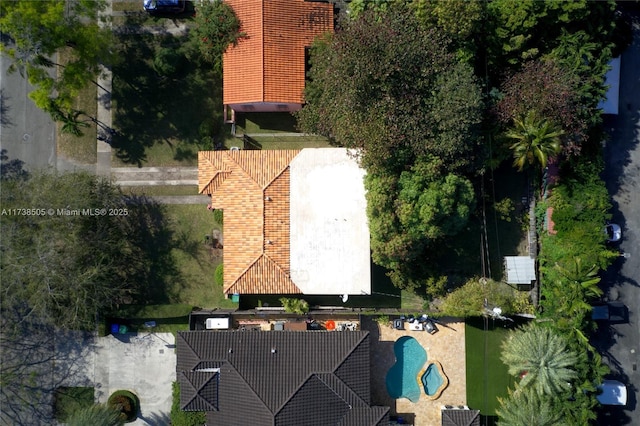 3521 SW 18th Ter, Miami, FL 33145 - aerial view of property and surrounding area featuring a pool