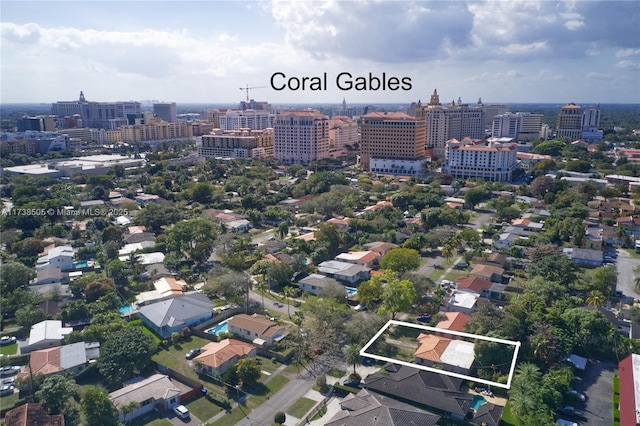 3521 SW 18th Ter, Miami, FL 33145 - view of urban area featuring property parcel outlined